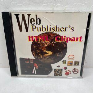 Vintage 1997 Web Publisher's HTML Clipart Vol 2 Page Designer CD Windows 95